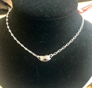 Dragon Bee silverplate mask charm necklace NEW