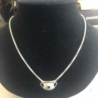 Dragon Bee silverplate mask charm necklace NEW