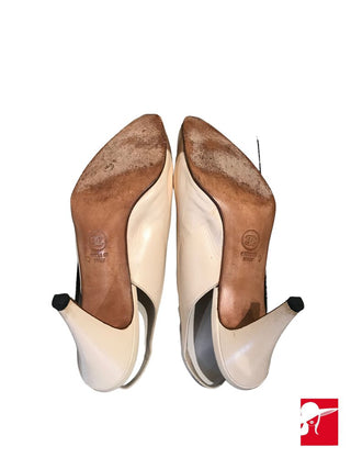 Chanel slingback pumps beige size 40
