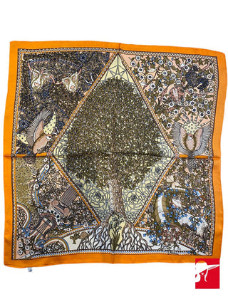 CH Ganyard printed silk scarf NWT