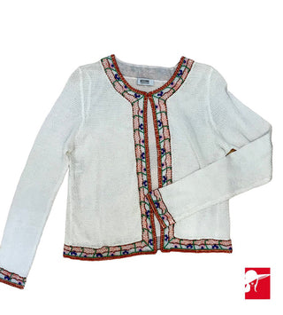 Moschino Cheap and Chic cotton beaded cardigan size 44