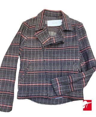 Duckie Brown wool tweed motorcycle jacket NWT