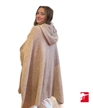 Alice + Olivia hooded knit poncho sweater NWT size M/L