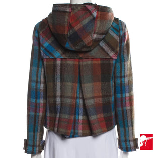 Veronica Beard Ianna plaid toggle coat size 6