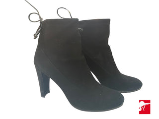 Stuart Weitzman Glove suede tie back booties size 9.5M