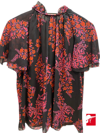 Giambattista Valli ruffle sleeve blouse size 8