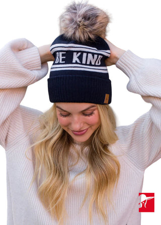Be Kind beanie Navy NEW