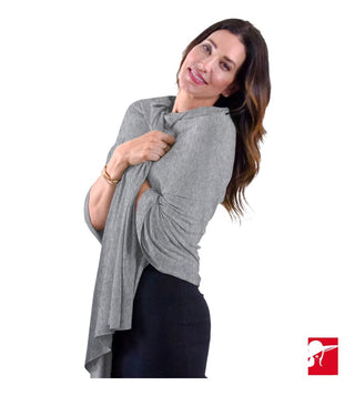 The Wayfarer Travel Wrap | Heather Grey NEW