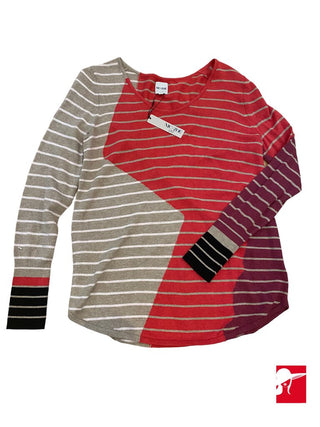 Nic + Zoe scoop neck sweater NWT size S