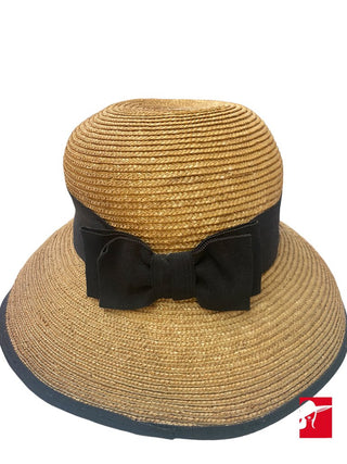 Eric Javits straw small brim hat 21" inner band