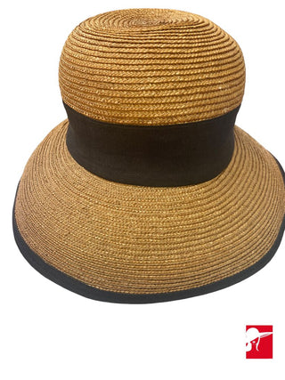 Eric Javits straw small brim hat 21" inner band