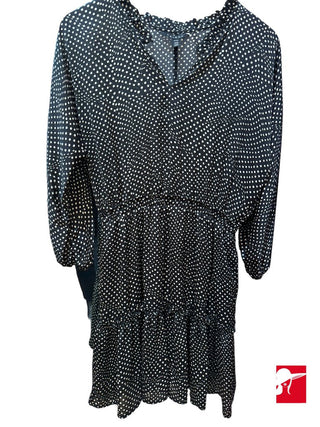 Tribal polka dot tiered skirt dress size XS