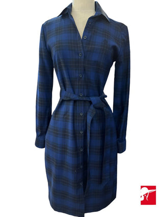 Brooks Brothers Red Fleece wool flannel shirtdress NWT size 0
