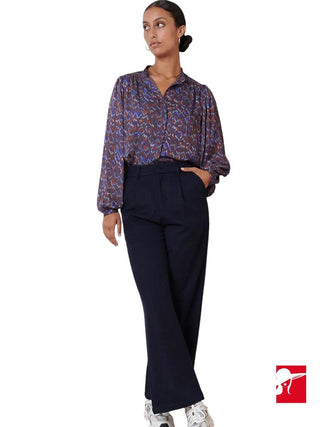 Garance Paris Toby wool blend wide leg pants NEW size L