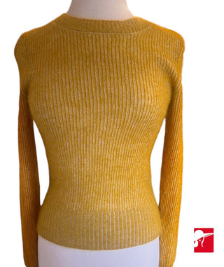 Frame ribbed crew neck sweater size XS
