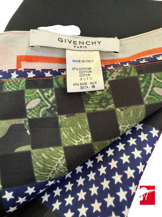 Givenchy bandana square cotton/silk scarf NWT 45 in. sq.