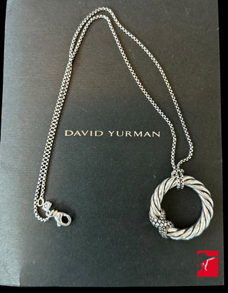 David Yurman Starlight Diamond X Necklace