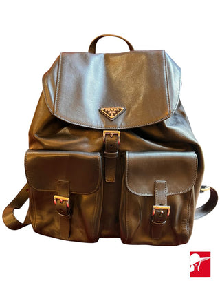 Prada leather backpack