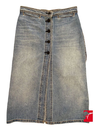 ASKK NY Brighton button front denim skirt size 26