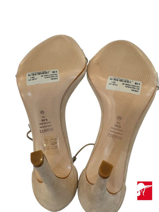 Schutz Josseana nude ankle strap sandal NEW size 9.5