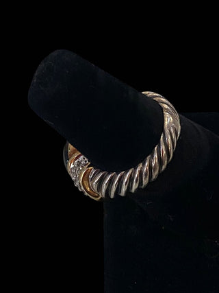 David Yurman Onyx & Diamond ring size