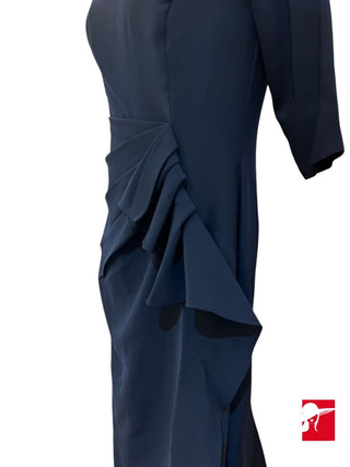 Jovani ruched ruffled gown size 14