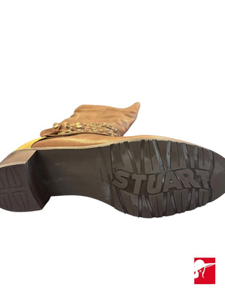 Stuart Weitzman Yeeha otk leather boots NIB