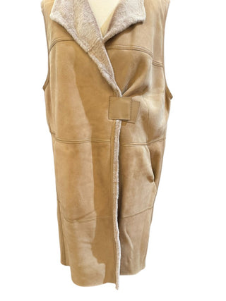 Lafayette 148 shearling long vest size M