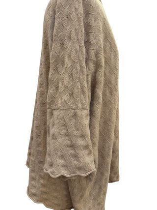 eskandar cashmere short sleeve sweater OS