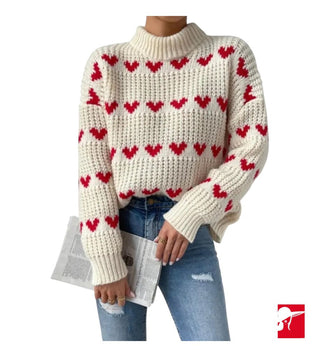 Doublju Love Jacquard pullover sweater NEW size XXL