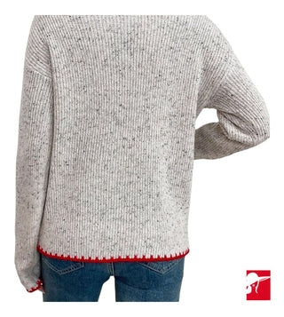 Doublju Heart mockneck sweater NEW size M