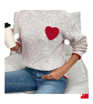 Doublju Heart mockneck sweater NEW size M