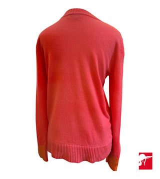 Kinross Cashmere contrast trim sweater size S