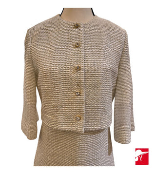 St. John metallic bracelet sleeve jacket NWT size 8