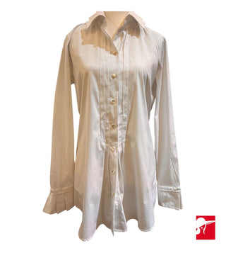 Jennifer Tattanelli tuxedo blouse size 46/US 10