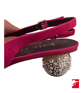 Kate Spade ruby sling pumps with jeweled heel NIB size 7 B