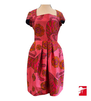 Jules Reid cap sleeve silk dress size 4