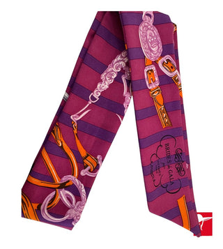 Hermes Brides de Gala silk twilly scarf