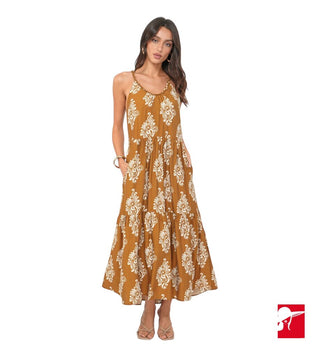 Greylin Sofia braided strap midi dress NEW size S