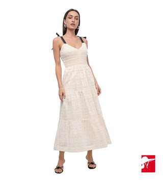 Greylin Jada embroidered smock dress NEW size L