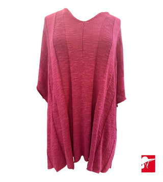eskandar linen blend short sleeve sweater OS