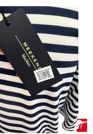 Weekend Max Mara Dindi striped dress NWT size L