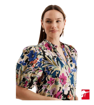 Tyler Boe Jenna cotton graphic blouse size S NWT