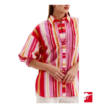 Tyler Boe Caroline striped blouse size S fits 8/10 NWT
