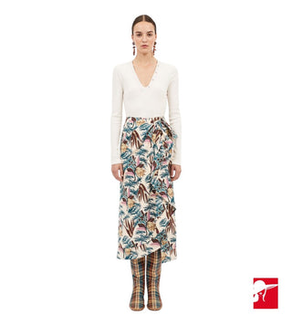 Ulla Johnson Soraya tropical print skirt size 00