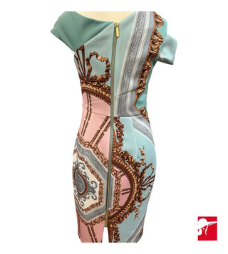 Ted Baker baroque print dress size 2/US 4-6