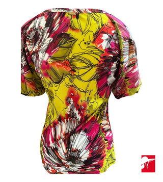 St. John scoop neck silk top size P