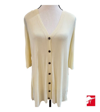 Lafayette 148 short sleeved ribbed cardigan NWT size XL