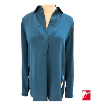 Vince silk button front blouse size 4