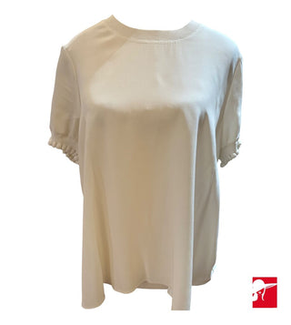 Cinq a Sept ruffle sleeve blouse size L